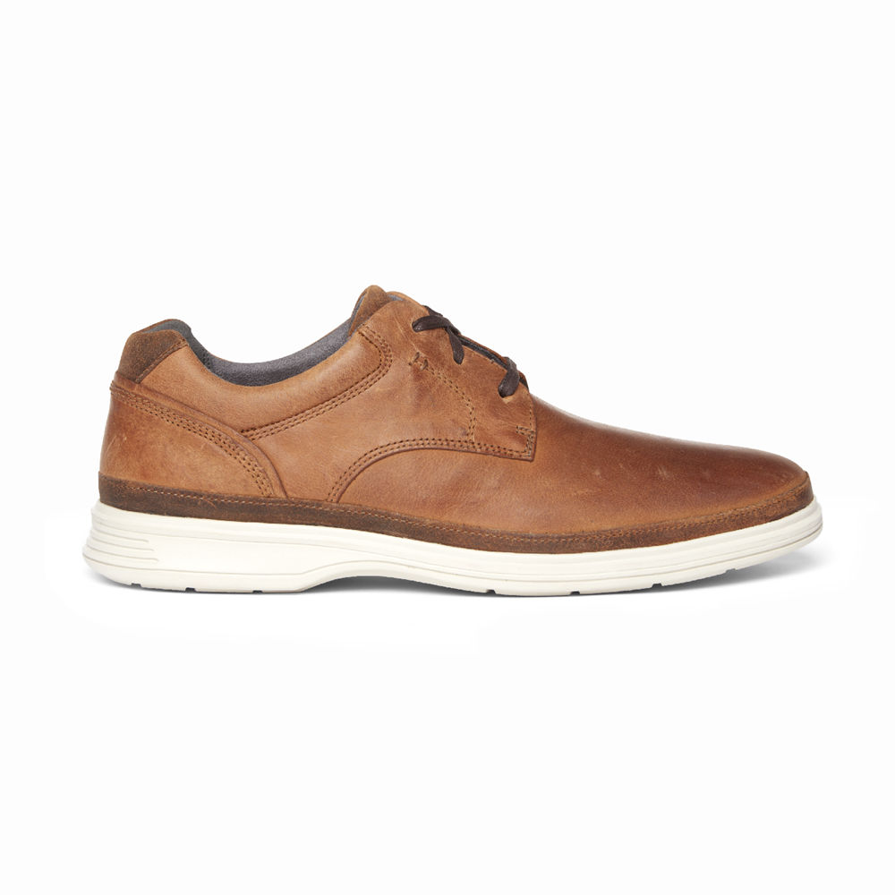 Rockport Mens Dress Sports 2 Go Plain Toe - Sneakers Brown - DSI514267